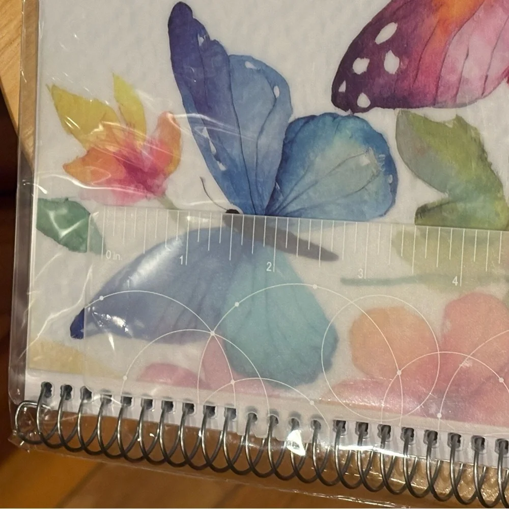 Global 2025 2026 Butterfly Watercolor Planner - Multi Blue Pink Purple